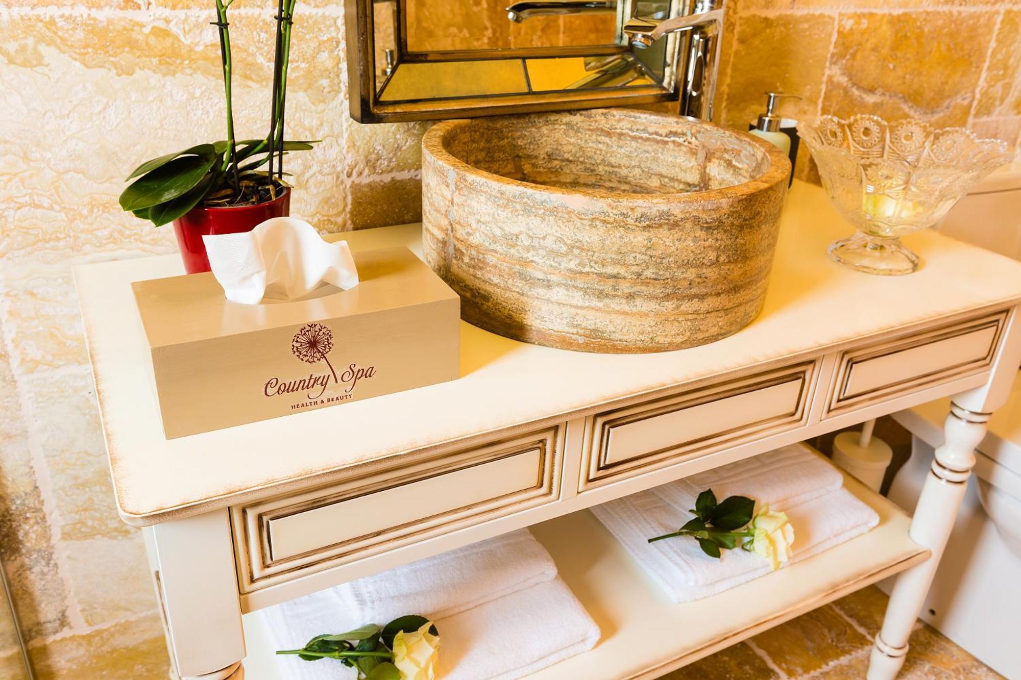 Country Spa Retreat Snagov Exterior foto A stone sink